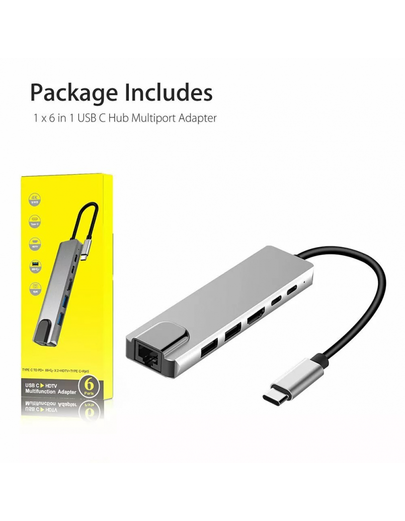 8 PORT USB C TO HDTV MULTIFUNCTION ADAPTER