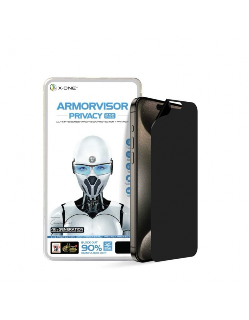 X-ONE 4TH GENERATION ARMORVISOR PRIVACY SCREEN PROTECTOR IPHONE 15 PRO 6.1