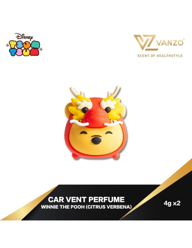 VANZO TSUM TSUM WINNIE THE POOH CAR VENT PERFUME (CITRUS VEBENA )