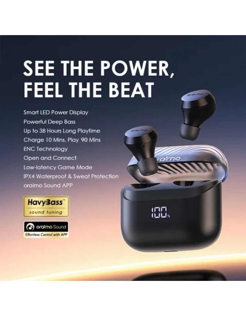 ORAIMO OTW-340 AIRBUDS 4 PHANTOM BLACK