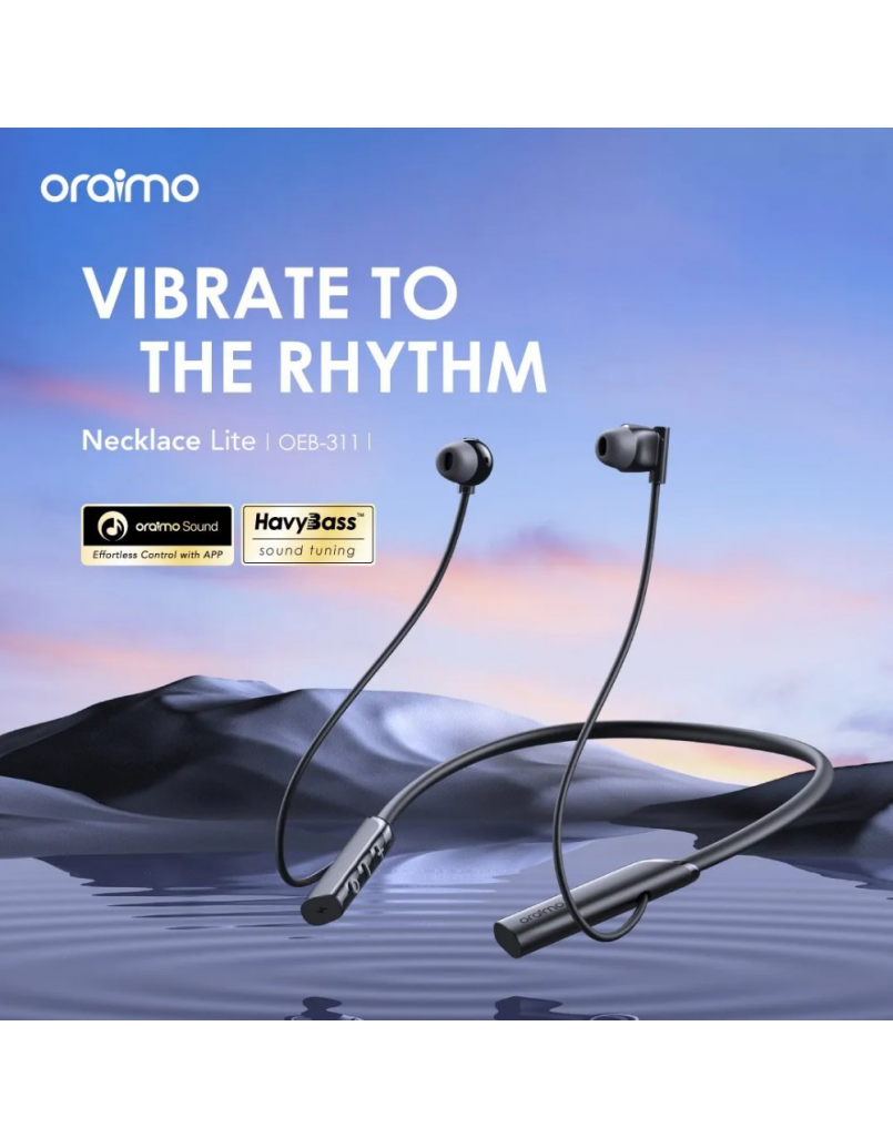 ORAIMO OEB-311 VIBRATE TO THE RHYTHM NECLACE LITE BLACK
