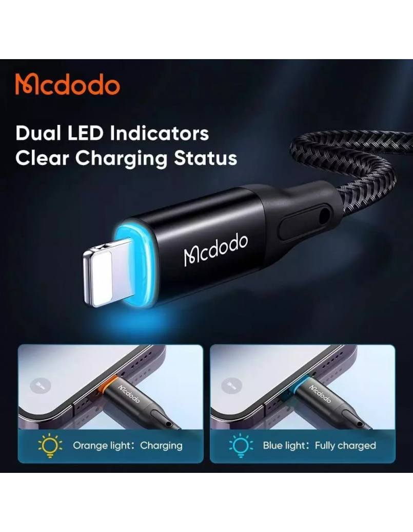 MCDODO CA-3050 AUTO POWER OFF TYPE-C TO LIGHTNING PD DATA CABLE