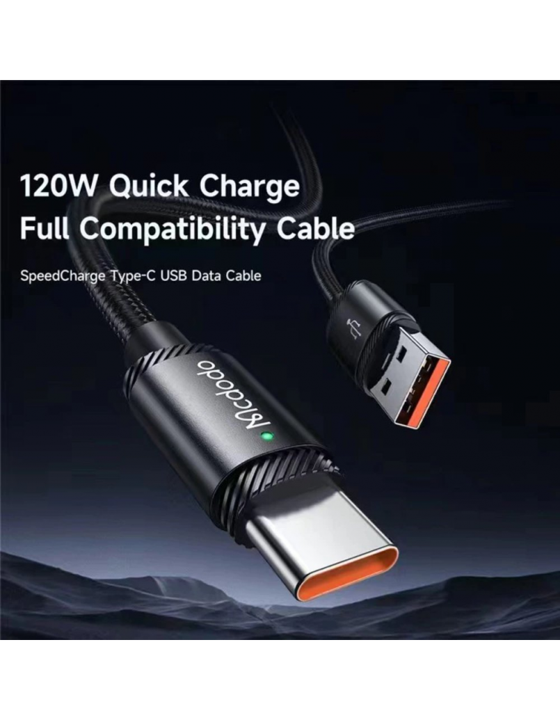 MCDODO CA-4730 120W TYPE-C SUPER CHARGE DATA CABLE