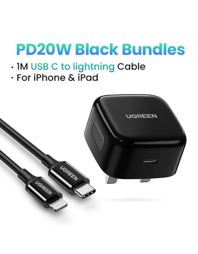 UGREEN CD137 20W USB-C PD FAST CHARGER SET