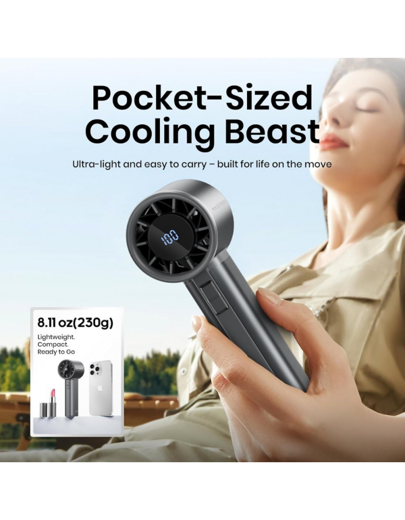 MAGPIE MX-3 HIGH SPEED HANDHELD FAN (GRAY)