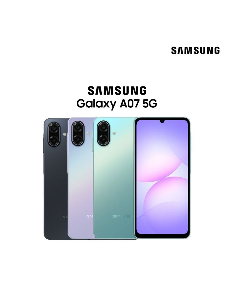 SAMSUNG GALAXY A07 5G 8GB+256GB BLACK C/W STD PKG